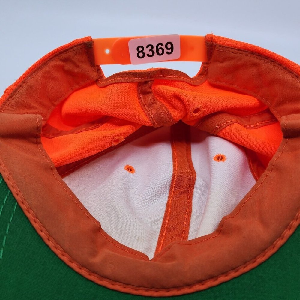 Solid Orange Snapback Trucker Hat Cap Adjustable … - image 8